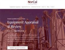 Tablet Screenshot of norcalvaluation.com